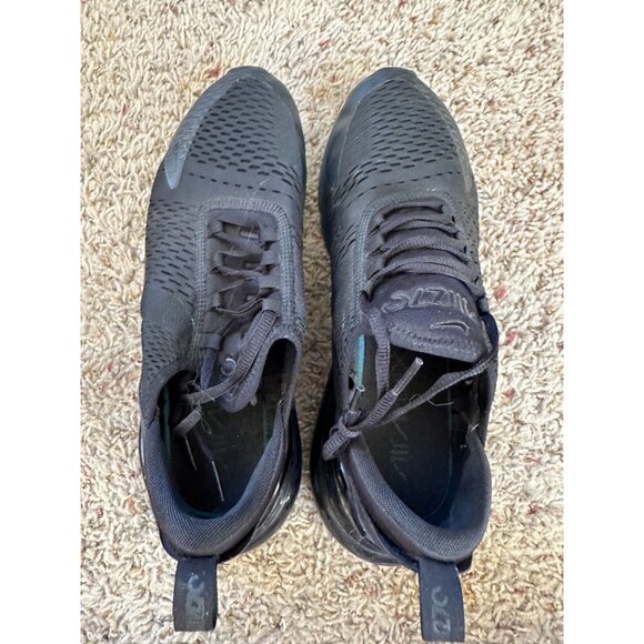 Nike Air Max 720 Mens Sneakers Triple Black 13 Cushioned Lightweight Lace-Up - Picture 3 of 7